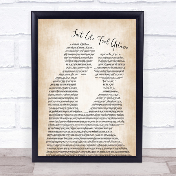 James Just Like Fred Astaire Man Lady Bride Groom Wedding Song Lyric Music Poster Print