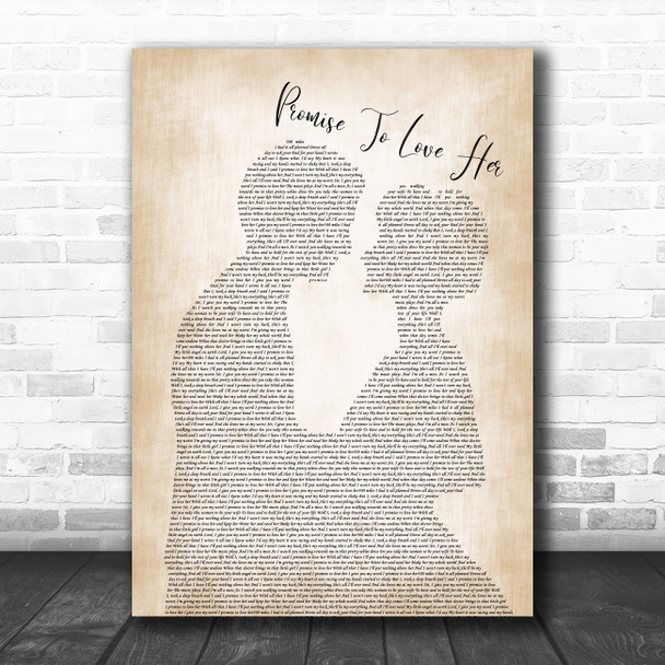 Blane Howard Promise To Love Her Man Lady Bride Groom Wedding Song Lyric Music Poster Print