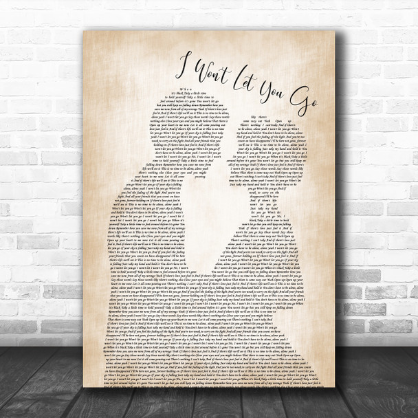 James Morrison I Won't Let You Go Man Lady Bride Groom Wedding Song Lyric Music Poster Print