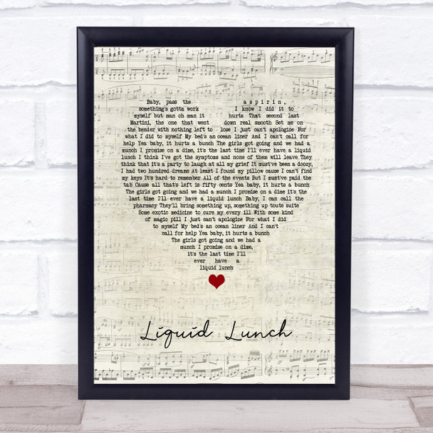 Caro Emerald Liquid Lunch Script Heart Song Lyric Music Poster Print