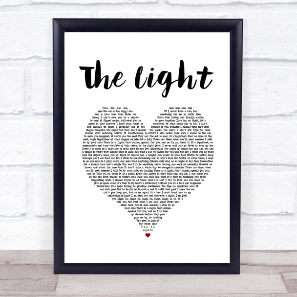 Common The Light White Heart Song Lyric Music Poster Print