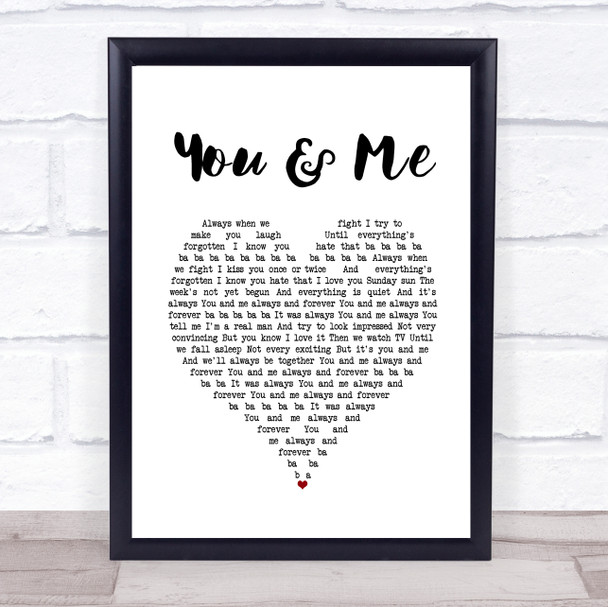 The Wannadies You & Me White Heart Song Lyric Music Poster Print