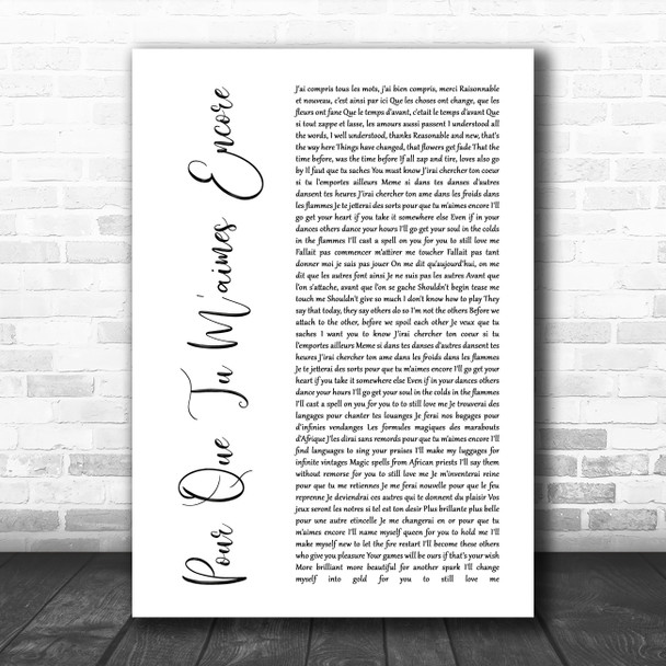 Cher You Haven't Seen The Last Of Me White Script Song Lyric Music Poster Print