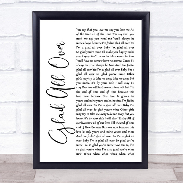Queen Good Old-Fashioned Lover Boy Rustic Script Song Lyric Music Poster Print