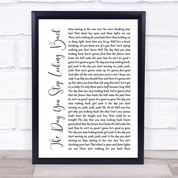 The Script If You Could See Me Now Rustic Script Song Lyric Music Poster Print