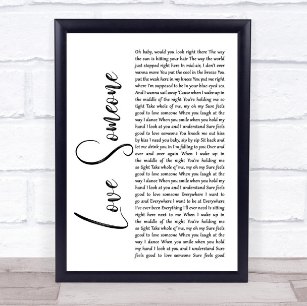 M People Search for the Hero Rustic Script Song Lyric Music Poster Print