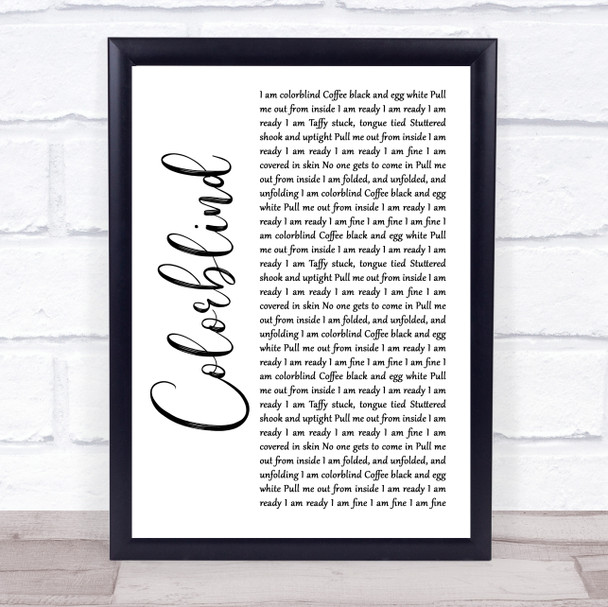 Boyce Avenue Not A Bad Thing Rustic Script Song Lyric Music Poster Print Boyce Avenue Not A Bad Thing Rustic Script Song Lyric Music Poster Print