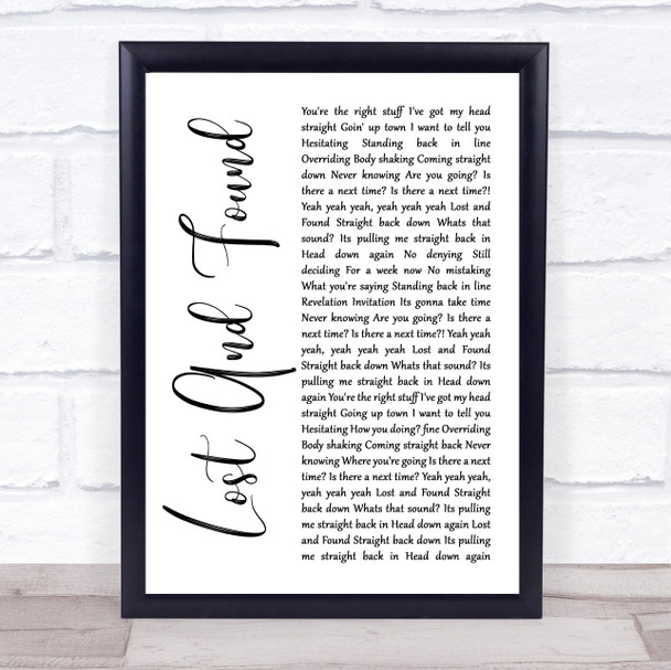The Jeff Healey Band Angel Eyes Rustic Script Song Lyric Music Poster Print