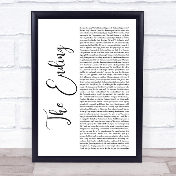 James Bay Wild Love Rustic Script Song Lyric Music Poster Print