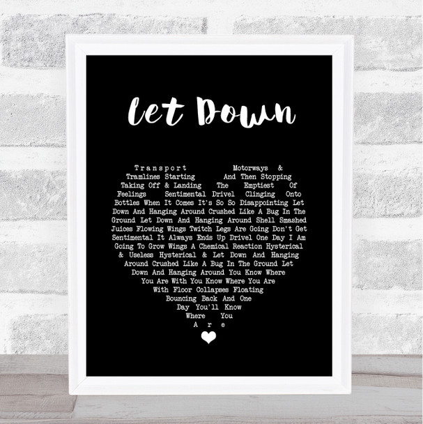 Easy Star All-Stars Let Down Black Heart Song Lyric Print