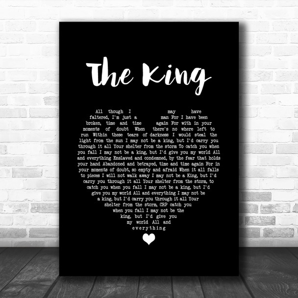 Zakk Wylde The King Black Heart Song Lyric Print