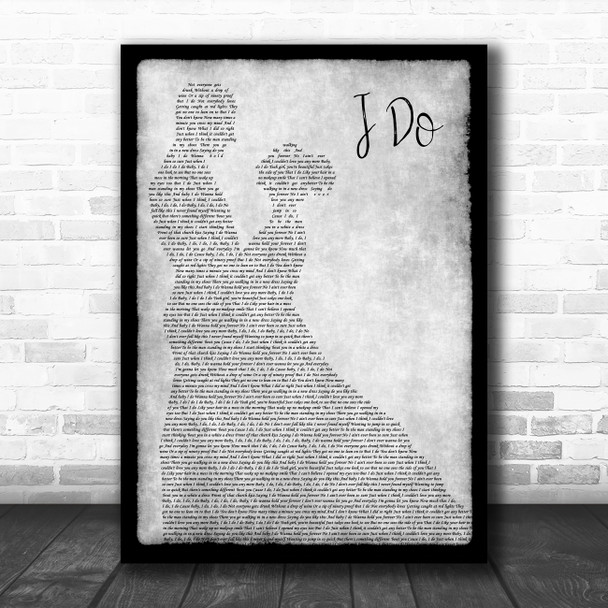 Morgan Evans I Do Man Lady Dancing Grey Song Lyric Print