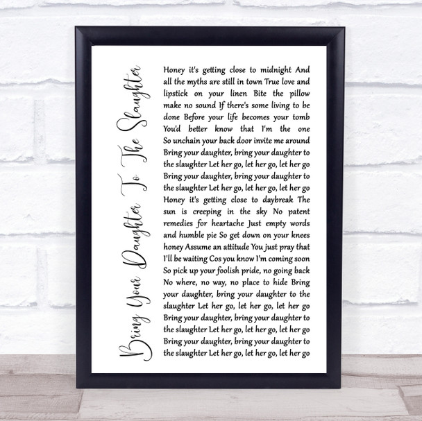 Tracew Adkins The rest of mine Rustic Script Song Lyric Print