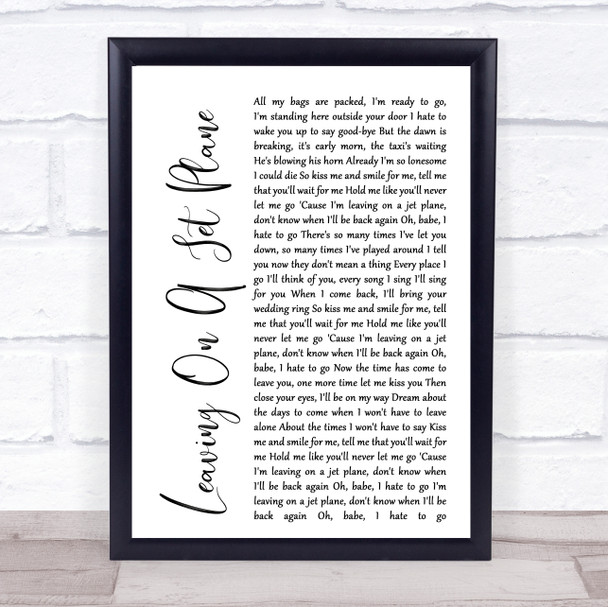 Woody Guthrie Ship In The Sky Rustic Script Song Lyric Print
