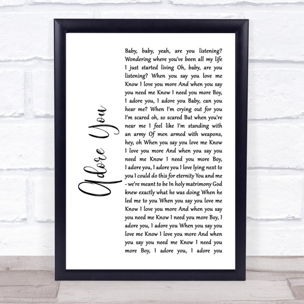 Matt Maeson Tribulation Rustic Script Song Lyric Print