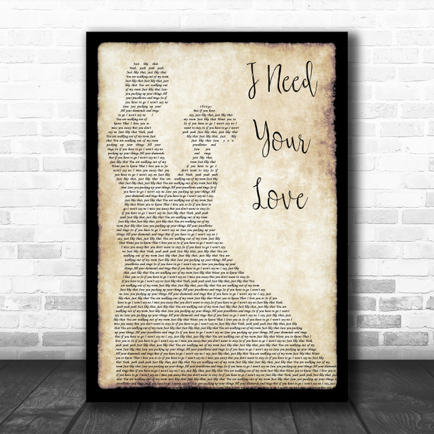Toots and the Maytals I Need Your Love Man Lady Dancing Song Lyric Quote Music Print