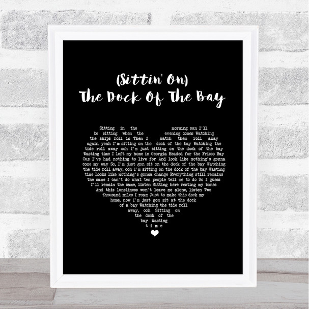 Tim Halperin Forever Starts Today Black Heart Song Lyric Quote Music Print