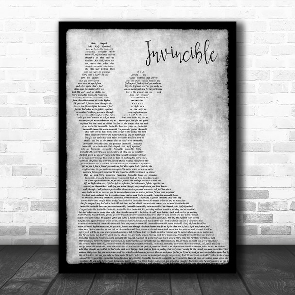 Tinie Tempah Invincible Grey Man Lady Dancing Song Lyric Quote Music Print