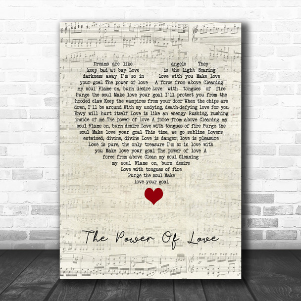 Dalton Harris ft James Arthur The Power Of Love Script Heart Song Lyric Quote Music Print