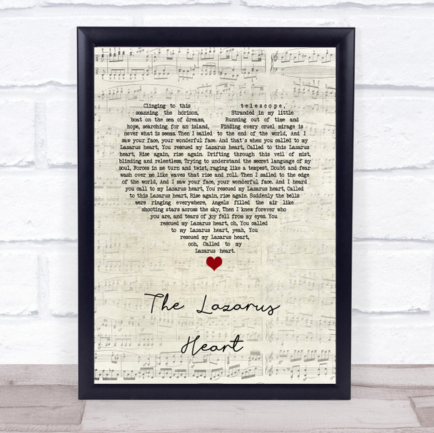 Randy Stonehill The Lazarus Heart Script Heart Song Lyric Quote Music Print