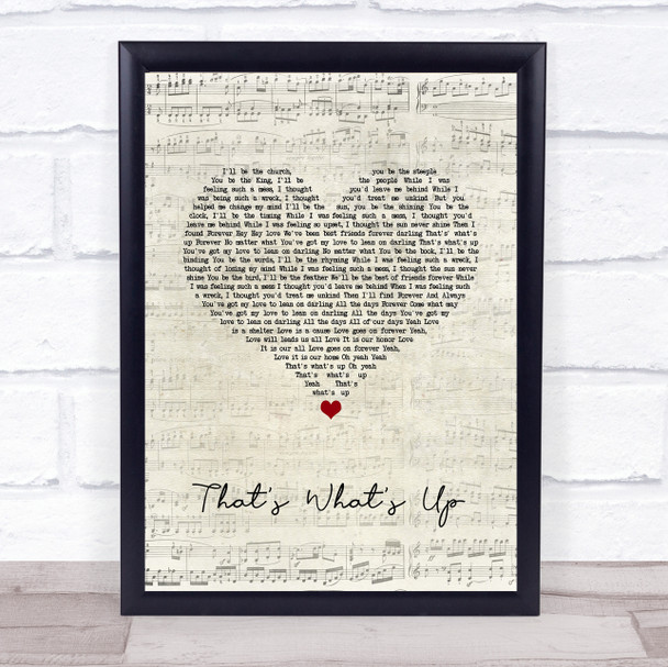 Edward Sharpe And The Magnetic Zeros That's What's Up Script Heart Song Lyric Quote Music Print