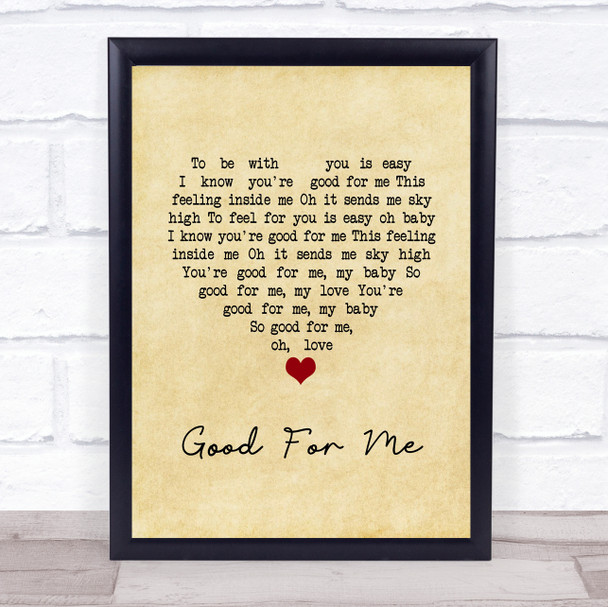 Above & Beyond Good For Me Vintage Heart Song Lyric Quote Music Print Above & Beyond Good For Me Vintage Heart Song Lyric Quote Music Print