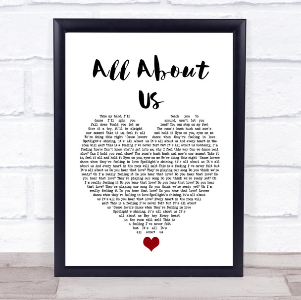 He Is We All About Us White Heart Song Lyric Quote Music Print
