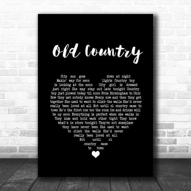 Rick Astley Never Gonna Give You Up Black Guitar Song Lyric Print