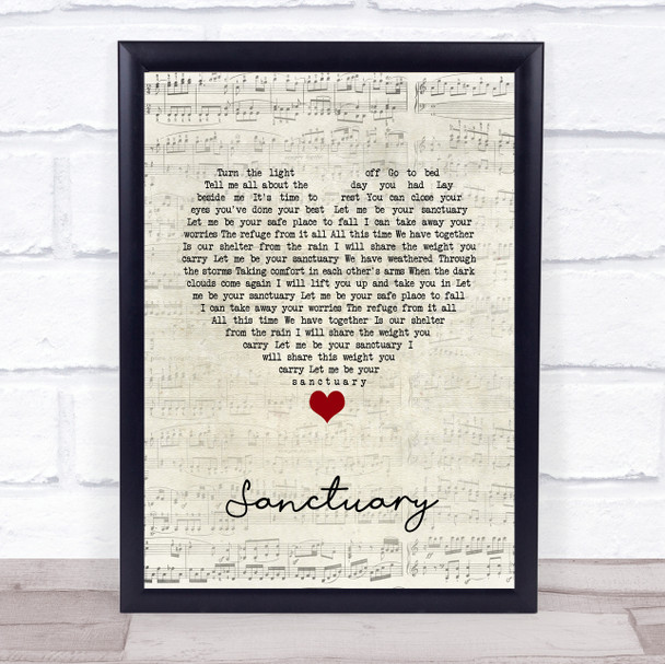 Nashville Cast ft. Charles Esten, Lennon & Maisy Sanctuary Script Heart Song Lyric Quote Music Print