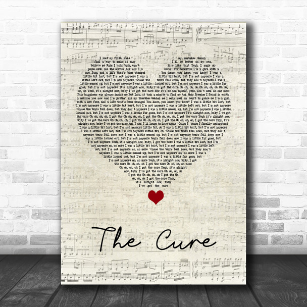 Little Mix The Cure Script Heart Song Lyric Quote Music Print