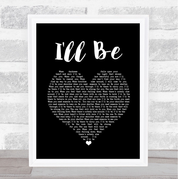 Reba McEntire I'll Be Black Heart Song Lyric Quote Music Print