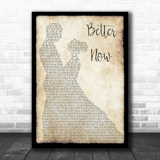 Rascal Flatts Better Now Song Lyric Man Lady Dancing Music Wall Art Print