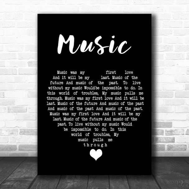 John Miles Music Black Heart Song Lyric Quote Music Print
