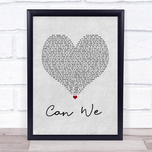SWV Can We Grey Heart Song Lyric Quote Music Print