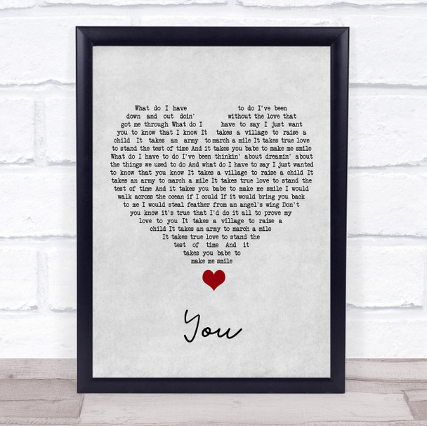 Black Stone Cherry You Grey Heart Song Lyric Quote Music Print