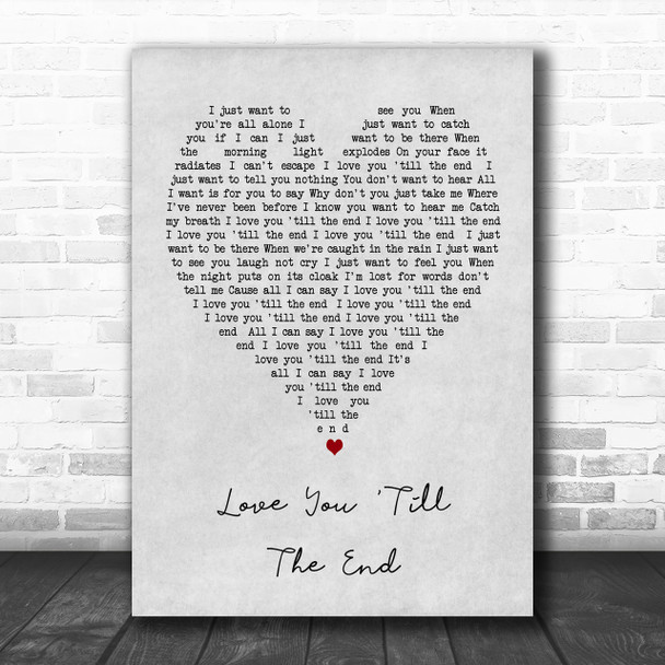 love you till the end song