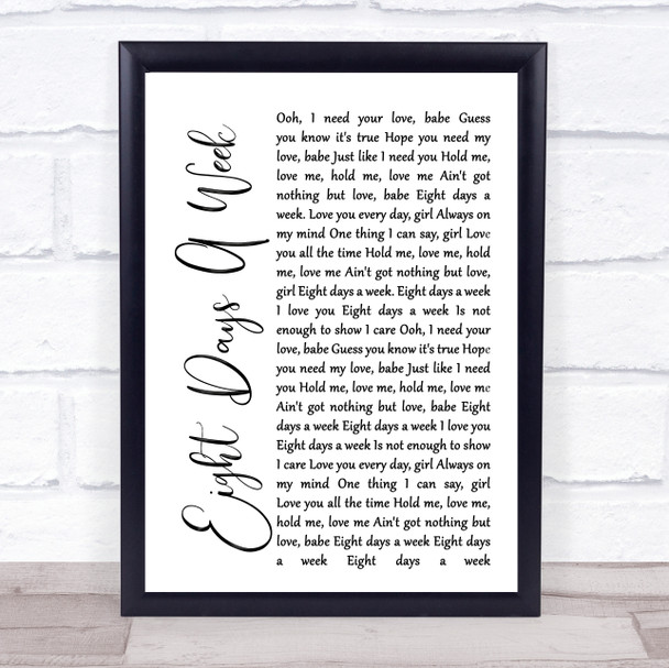 Johnny Nash Guava Jelly Black Heart Song Lyric Wall Art Print