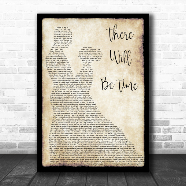 Mumford & Sons There Will Be Time Man Lady Dancing Song Lyric Wall Art Print