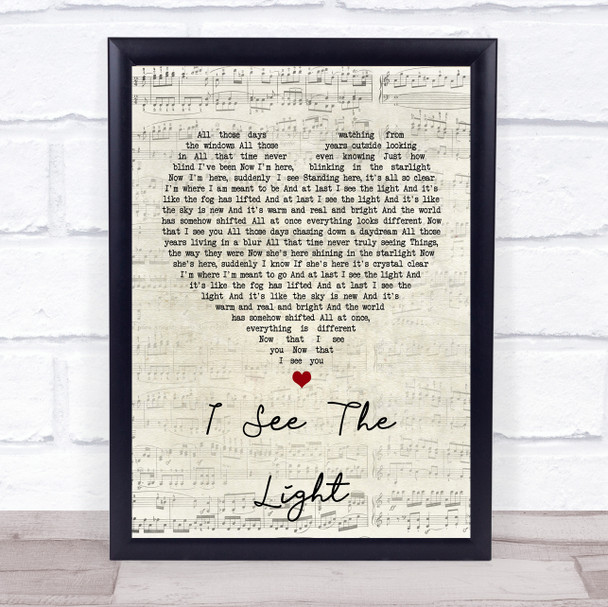 Jackie Evancho I See The Light Script Heart Song Lyric Wall Art Print Jackie Evancho I See The Light Script Heart Song Lyric Wall Art Print