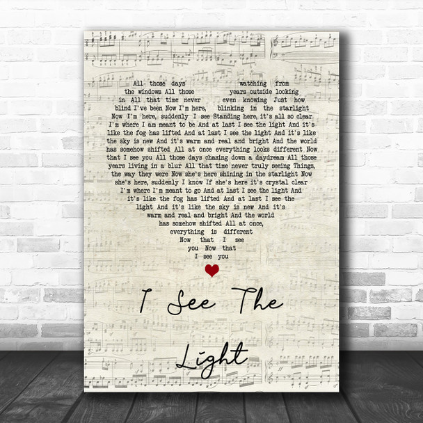 Jackie Evancho I See The Light Script Heart Song Lyric Wall Art Print Jackie Evancho I See The Light Script Heart Song Lyric Wall Art Print