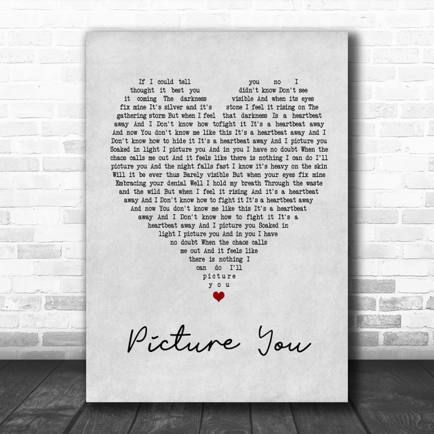 Mumford & Sons Picture You Grey Heart Song Lyric Music Wall Art Print Mumford & Sons Picture You Grey Heart Song Lyric Music Wall Art Print