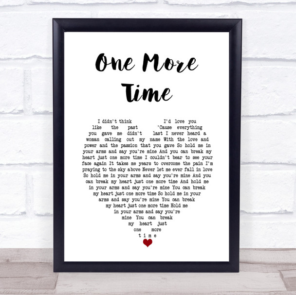 Orchestral Manoeuvres In The Dark One More Time White Heart Song Lyric Wall Art Print