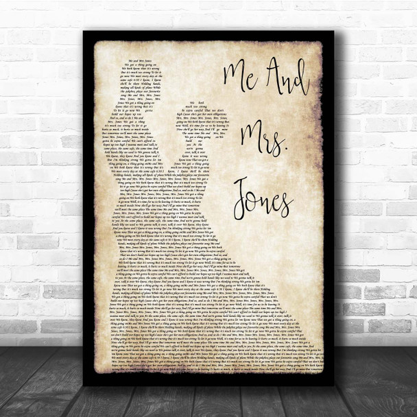 Billy Paul Me And Mrs. Jones Man Lady Dancing Song Lyric Print