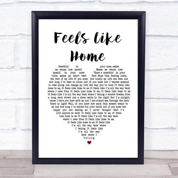 Chantal Kreviazuk Feels Like Home Heart Song Lyric Music Wall Art Print