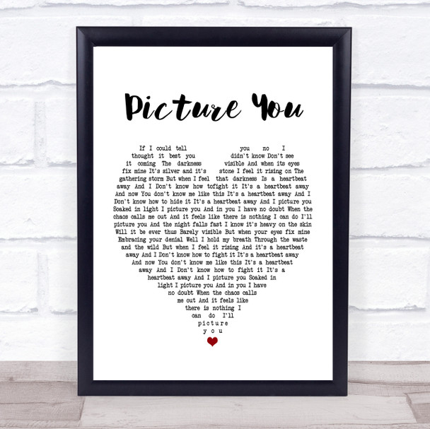 Mumford & Sons Picture You Heart Song Lyric Music Wall Art Print