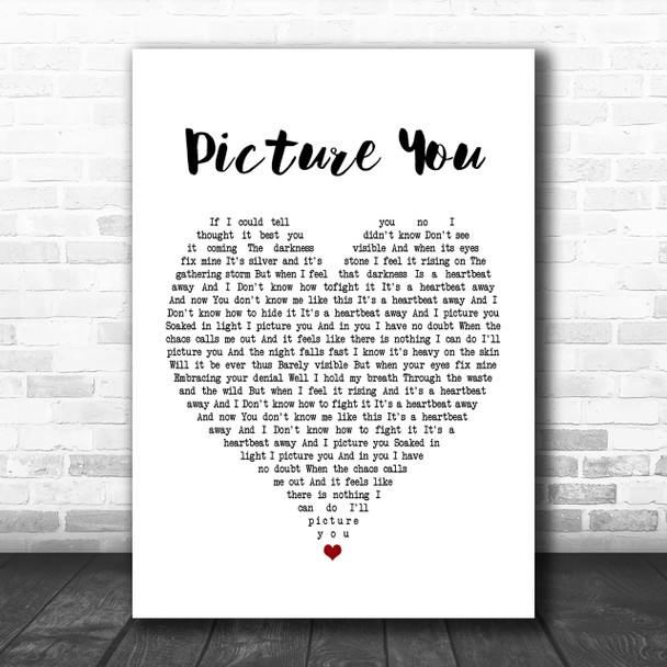 Mumford & Sons Picture You Heart Song Lyric Music Wall Art Print