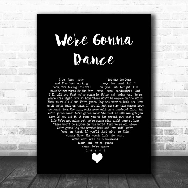 Cody Jinks We're Gonna Dance Black Heart Song Lyric Print