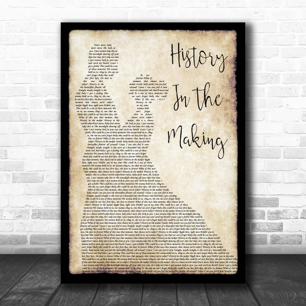 Darius Rucker History In The Making Man Lady Dancing Song Lyric Print