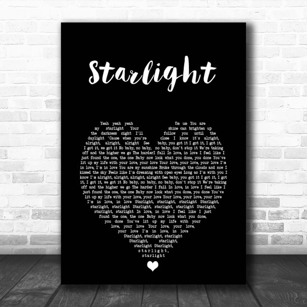 Emeli Sandé Starlight Black Heart Song Lyric Print