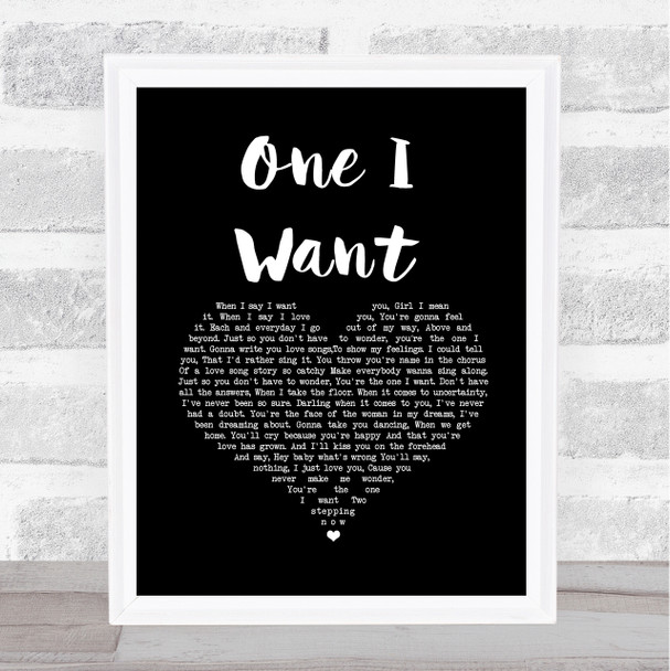 Flatland Cavalry One I want Black Heart Song Lyric Print